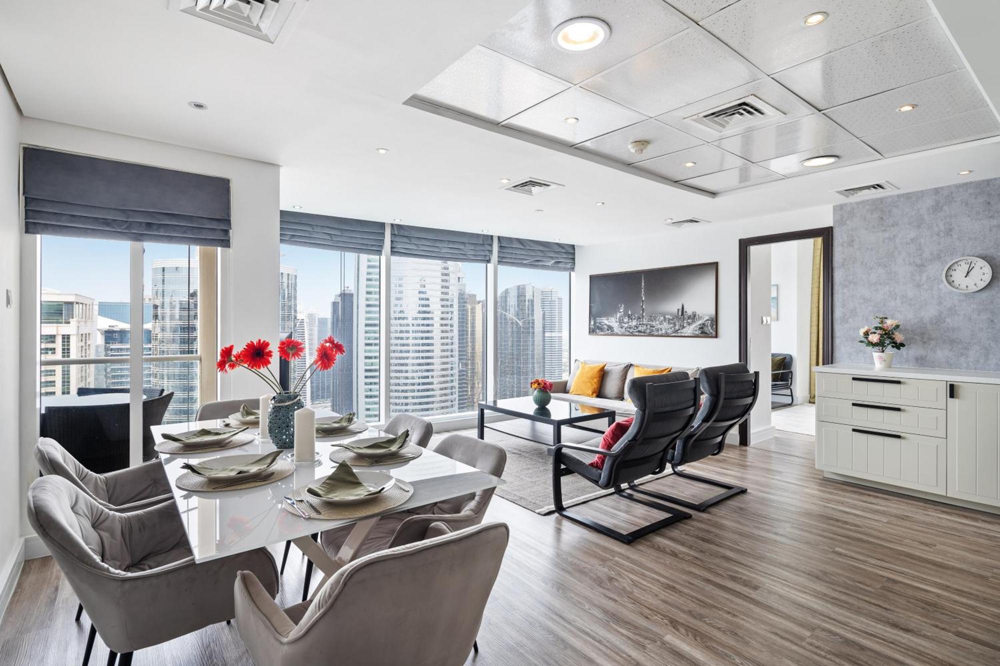 La Buena Vida: Panoramic Lake View Condo Near Dubai JLT Metro Exterior photo